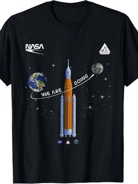 NASA Artemis we are Going Moon SLS Worm Insignia T-Shirt 253